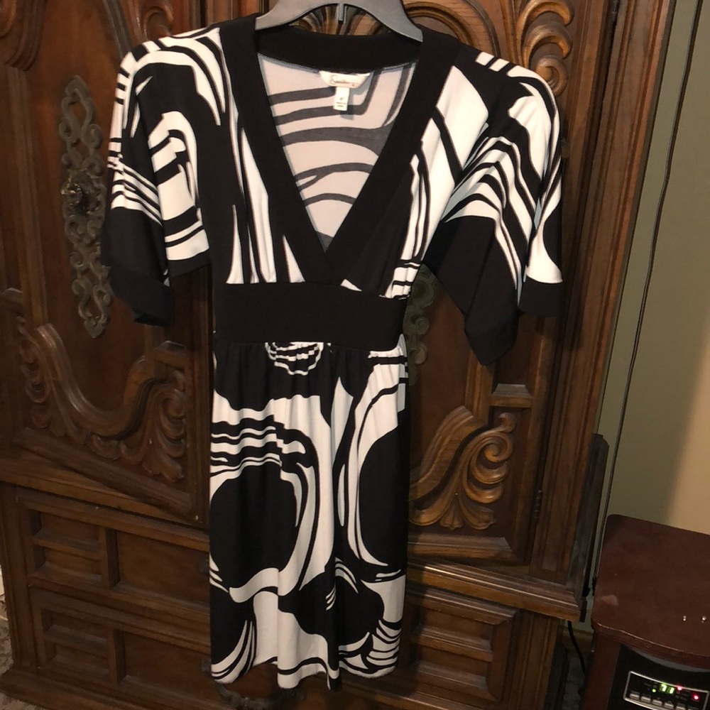 Black and white dress